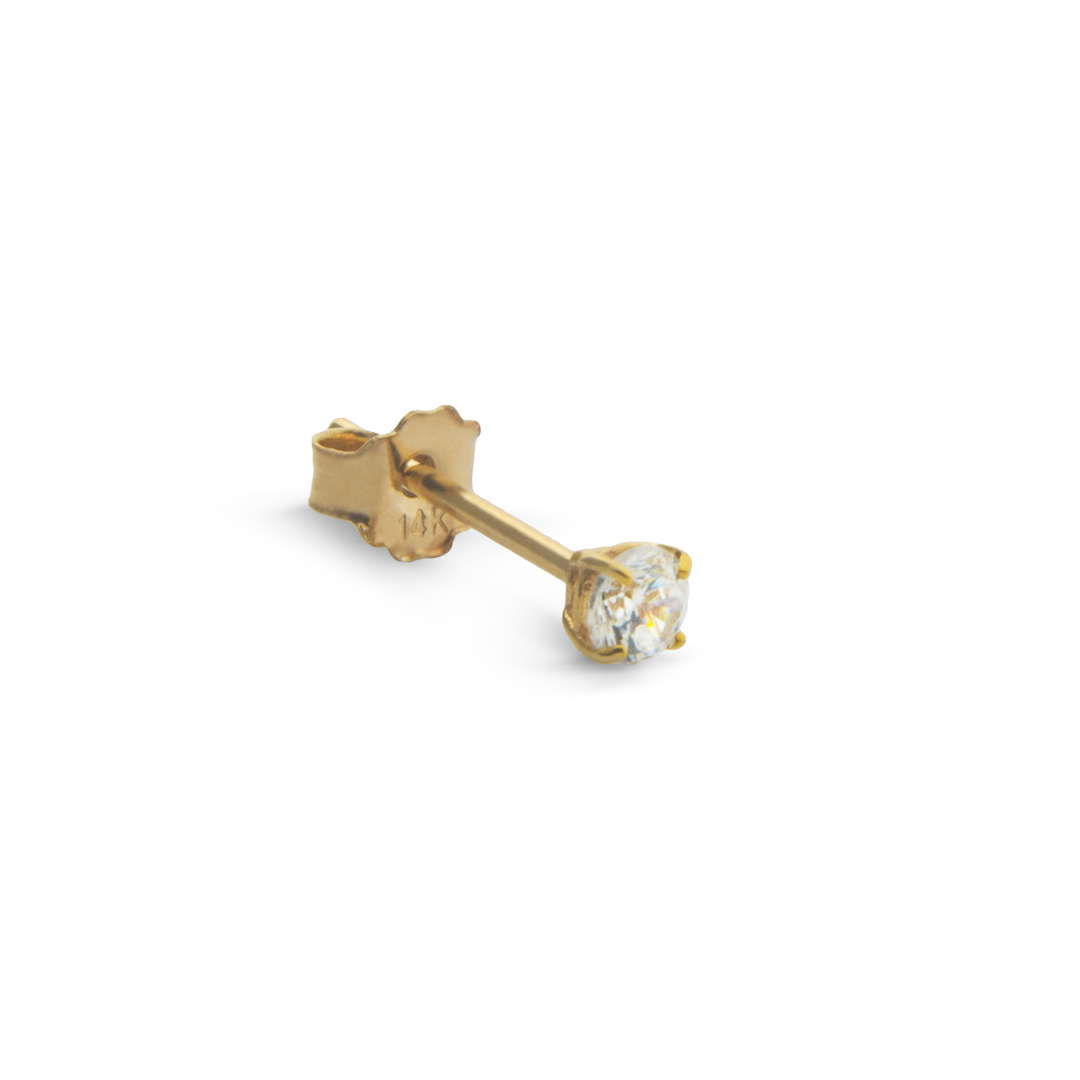 punto de luz 3mm oro 14k