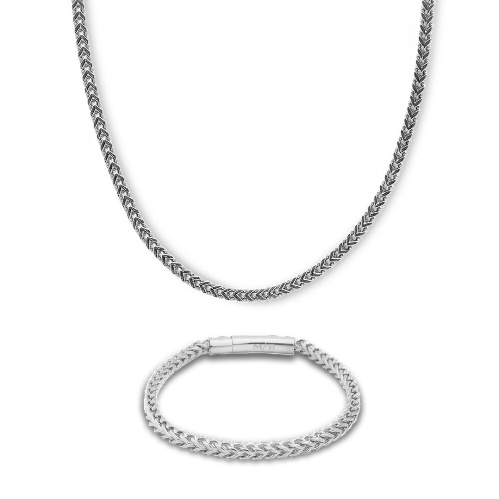 Collar y pulsera Franco espiga de acero 316L